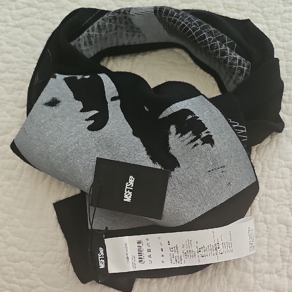 🧣HP🧣MSFTSrep Men's Scarf With Logo Mystery School NWT